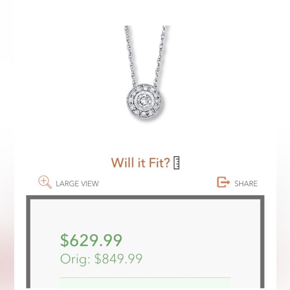 Diamond halo pendant